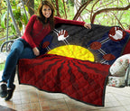aboriginal-premium-quilt-aboriginal-lives-matter-flag-sun-dot-painting