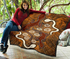 aboriginal-area-rug-indigenous-brown-lizard-and-white-snake