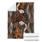 aboriginal-premium-blanket-indigenous-fish-and-snake