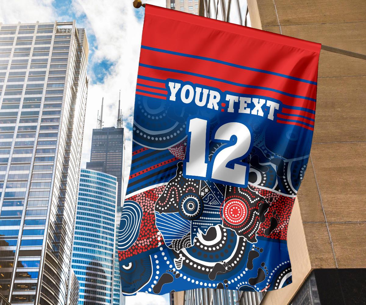 custom-personalised-knights-flag-newcastle-aboriginal-horizontal-style