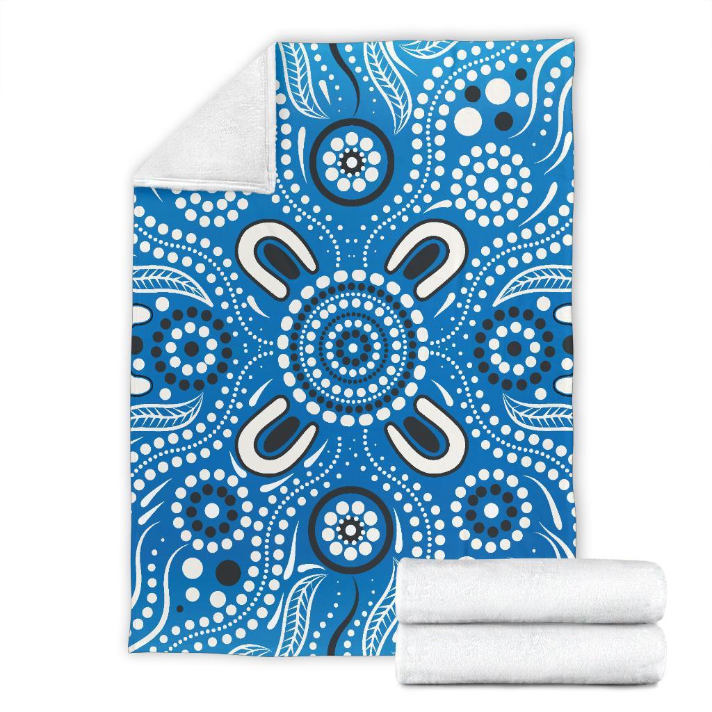 premium-blanket-indigenous-circle-dot-painting-blue-color