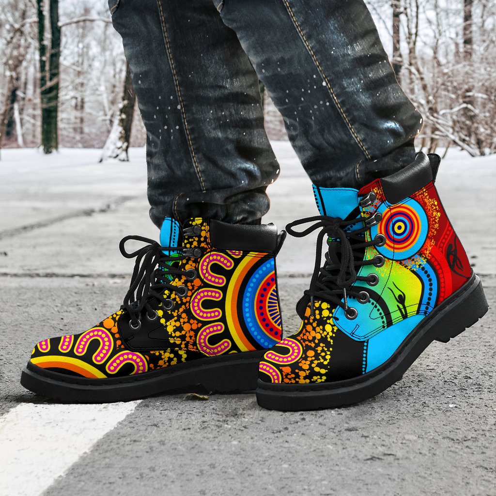 aboriginal-boots-circle-patterns-indigenousblue-dream-all-season