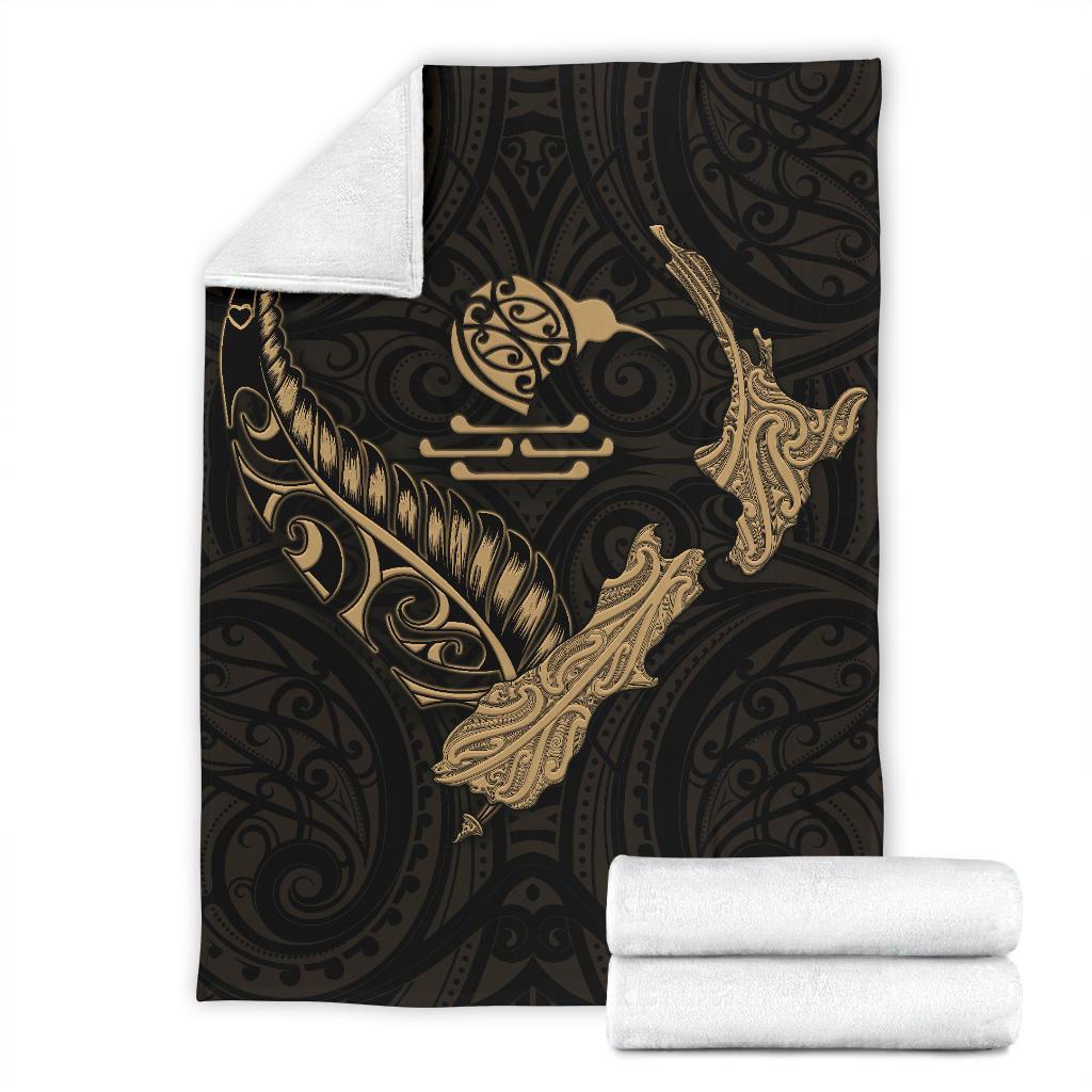 new-zealand-heart-premium-blanket-map-kiwi-mix-silver-fern-gold