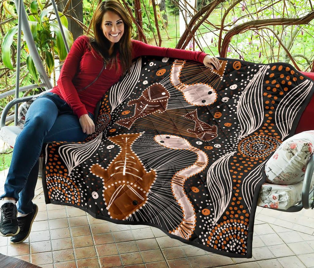 aboriginal-premium-quilt-indigenous-fish-and-snake
