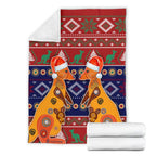 christmas-premium-blanket-mother-kangaroo-in-christmas