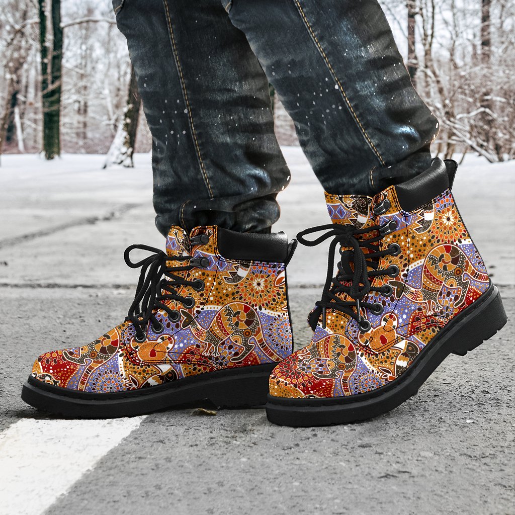 aboriginal-boots-koala-kangaroo-kookaburra-patterns-all-season