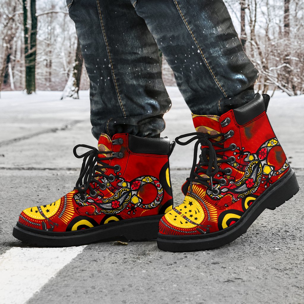 aboriginal-all-season-boots-lizard-and-boomerang-patterns