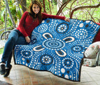 aboriginal-premium-quilt-indigenous-circle-dot-painting-blue-color