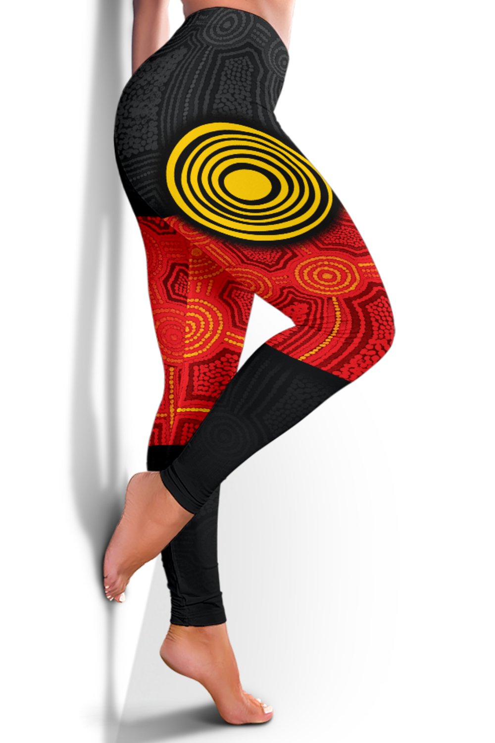 personalised-aboriginal-womens-leggings-aussie-indigenous-flag