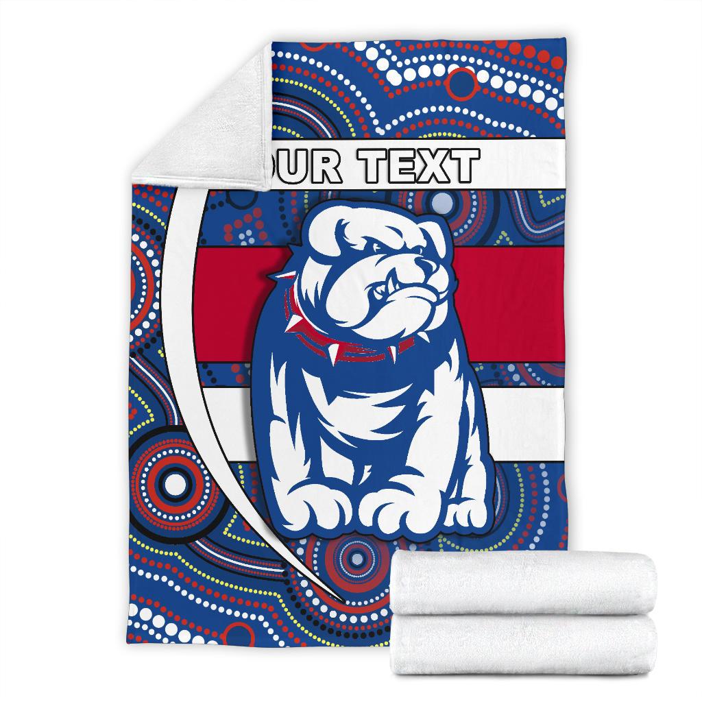 custom-personalised-western-football-bulldogs-premium-blanket-redamancy-indigenous-australian