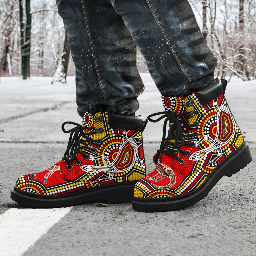 aboriginal-all-season-boots-kangaroo-dot-painting-patterns