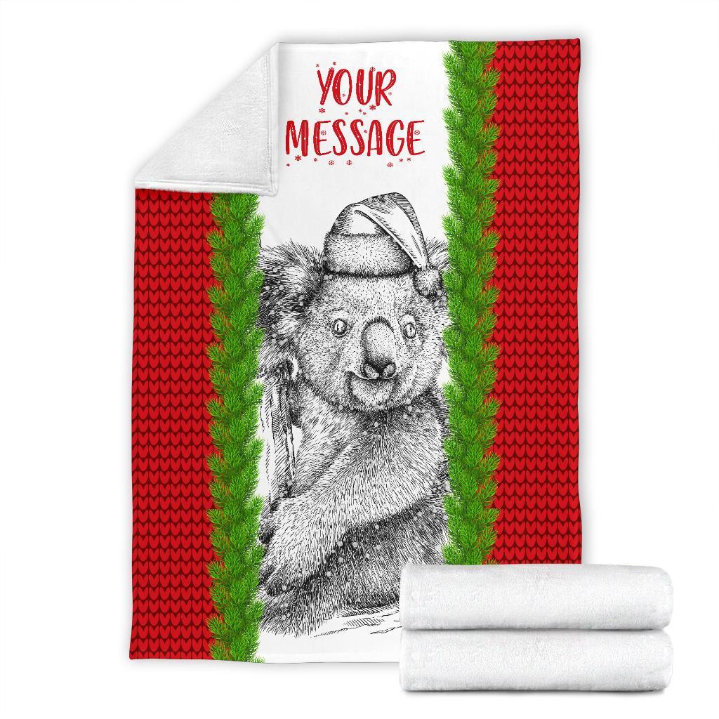 custom-christmas-premium-blanket-merry-christmas-koala