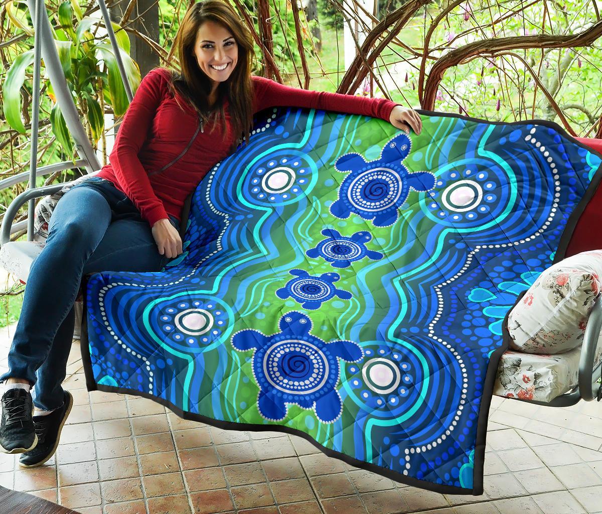 1staustrali-aboriginal-premium-quilt-aboriginal-turtle-family