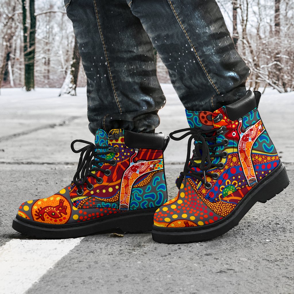 aboriginal-all-season-boots-indigenous-boomerang