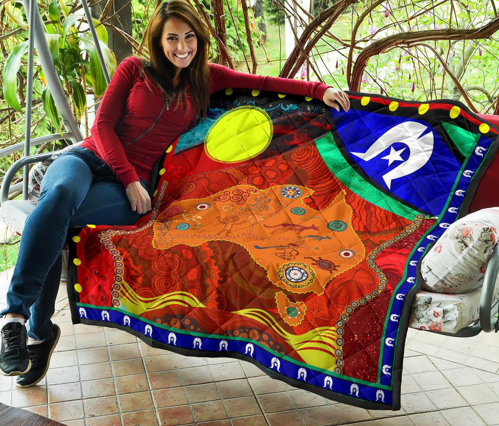 premium-quilt-australia-map-aboriginal-pattern