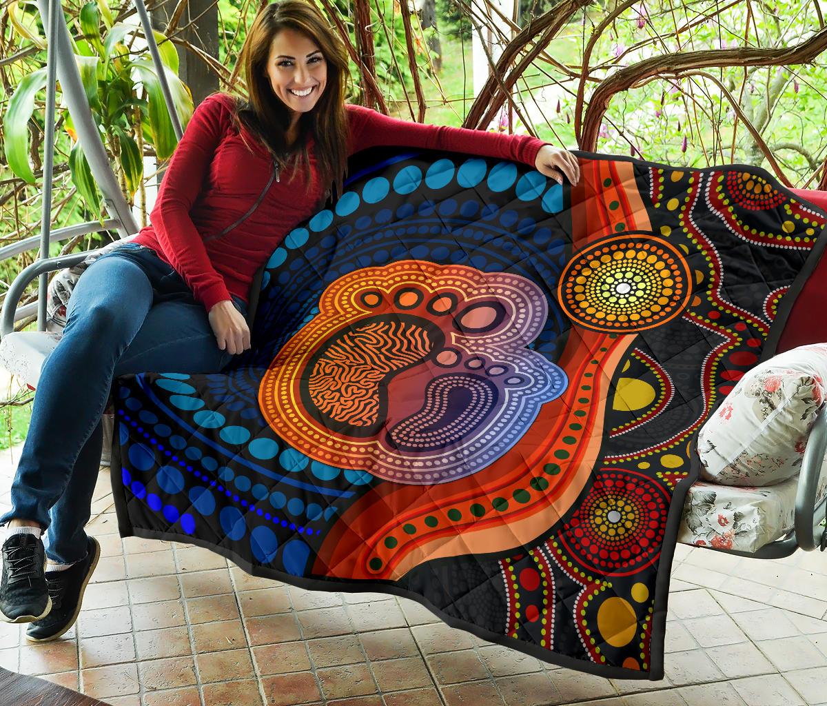 1st-australia-premium-quilt-aboriginal-mother-and-son-foot