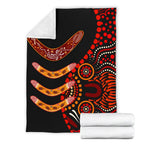 aboriginal-premium-blanket-aboriginal-boomerangs-with-dot-painting-pattern