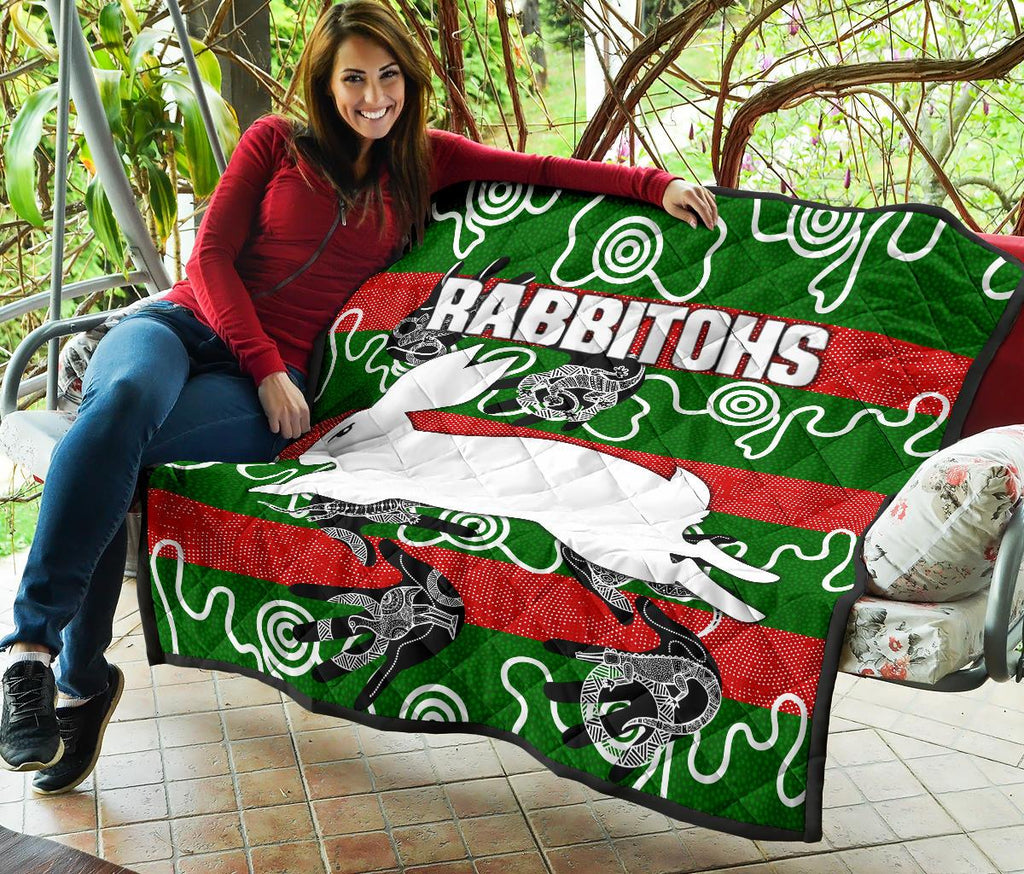 rabbitohs-premium-quilt-animals-aboriginal