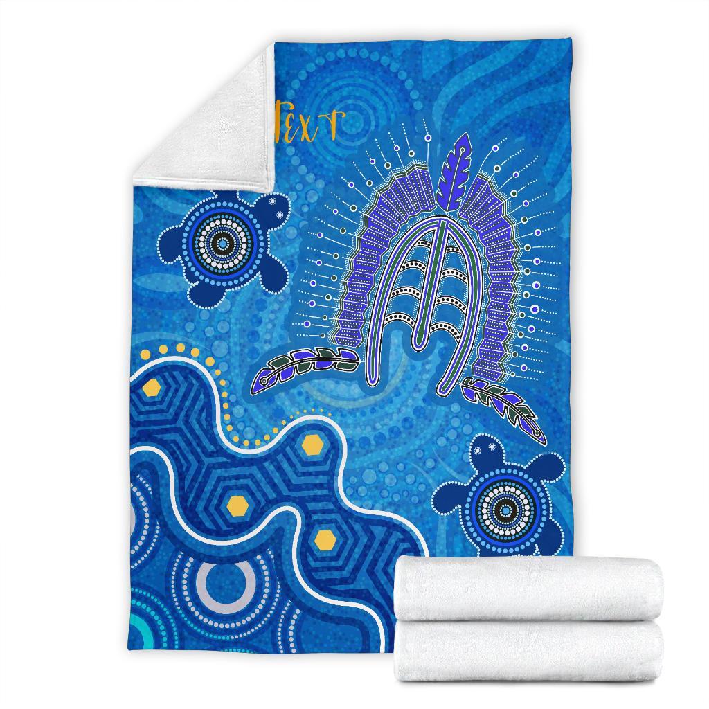 torres-strait-personalised-premium-blanket-dhari-and-turtle