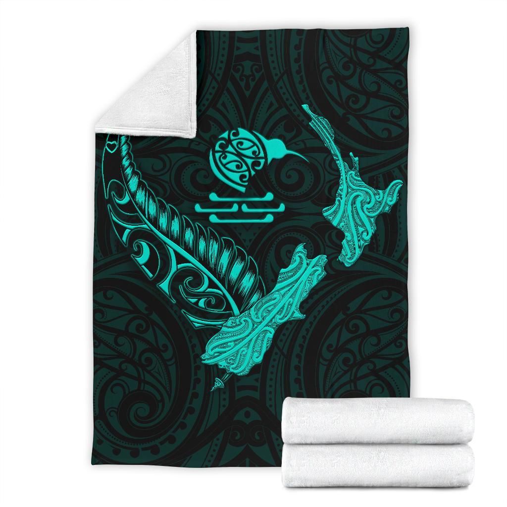 new-zealand-heart-premium-blanket-map-kiwi-mix-silver-fern-turquoise