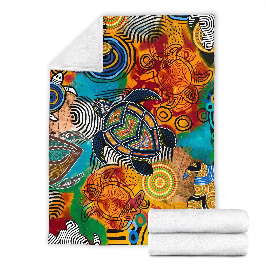 aboriginal-premium-blanket-turtle-indigenous-art