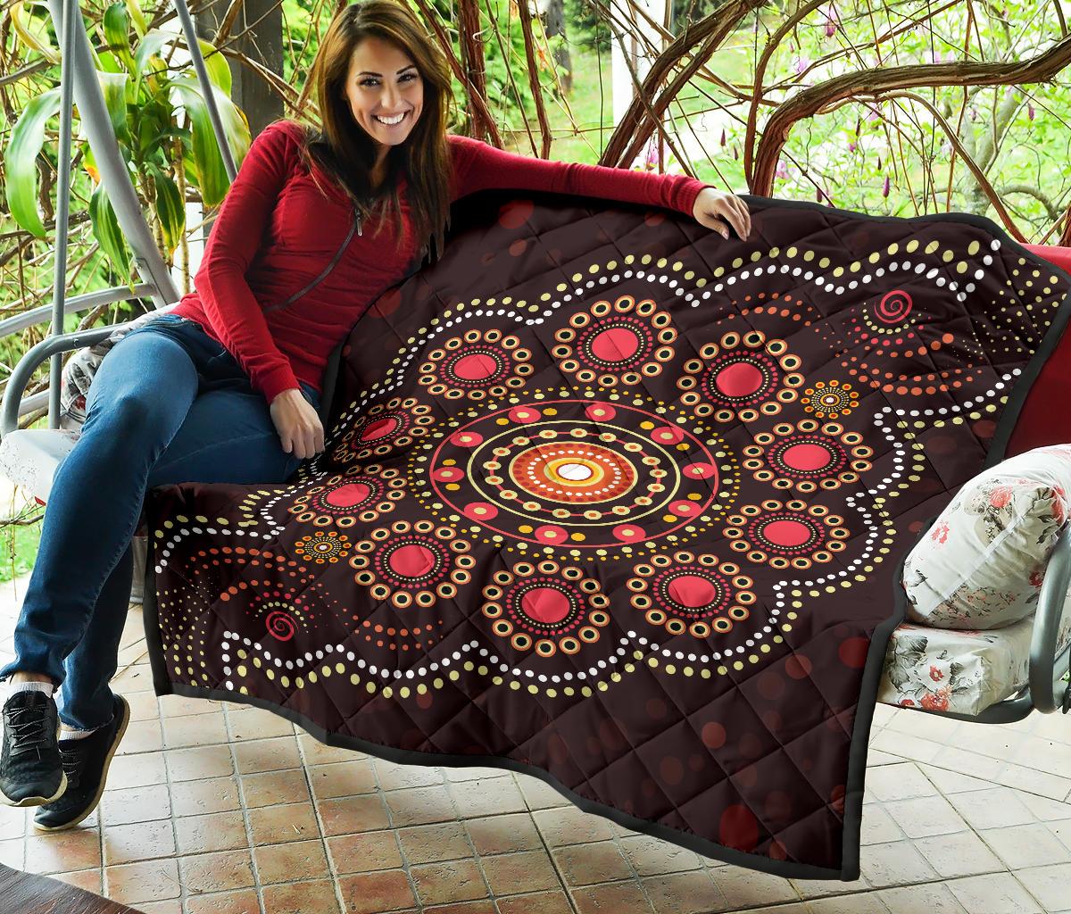 aboriginal-premium-quilt-australian-colorful-flower-dot-painting-art