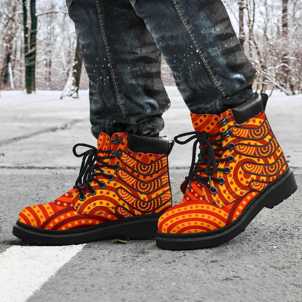 aboriginal-all-season-boots-aboriginal-boomerangs-and-dot-circle