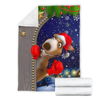 christmas-premium-blanket-funny-kangaroo-christmas
