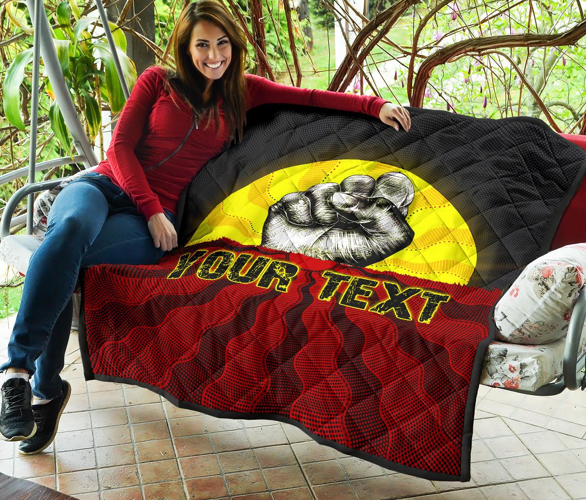custom-aboriginal-premium-quilt-black-lives-matter-sun-dot-painting