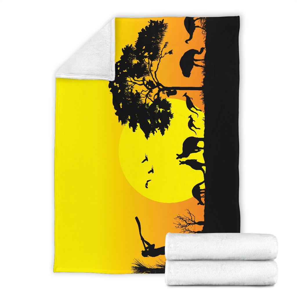 custom-text-blankets-sunset-australia-view