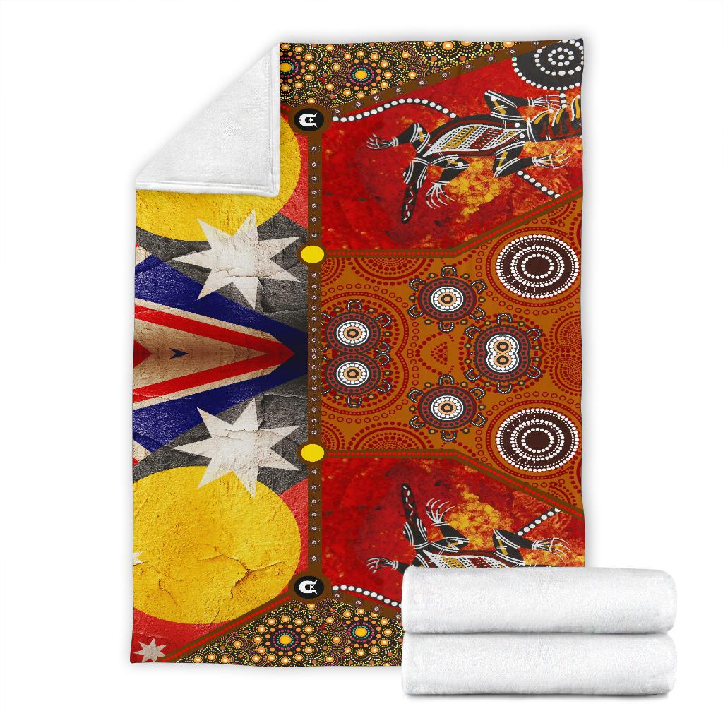 premium-blankets-aboriginal-dot-painting-flags-crocodile