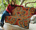 aboriginal-premium-quilt-indigenous-circle-dot-painting-ver01