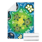 premium-blanket-indigenous-green-turtle