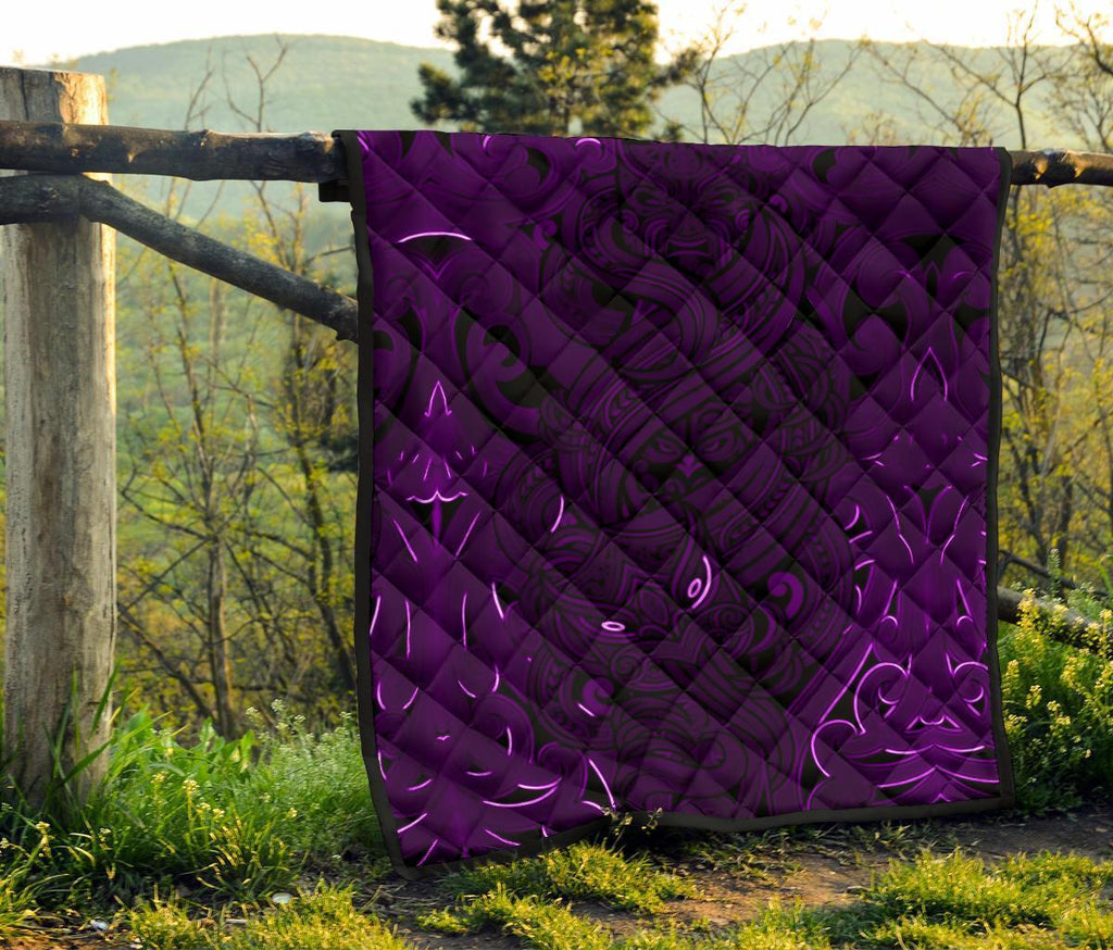 new-zealand-premium-quilt-maori-gods-tumatauenga-god-of-war-purple