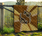 aboriginal-premium-quilt-australia-kangaroo-brown-dot-painting