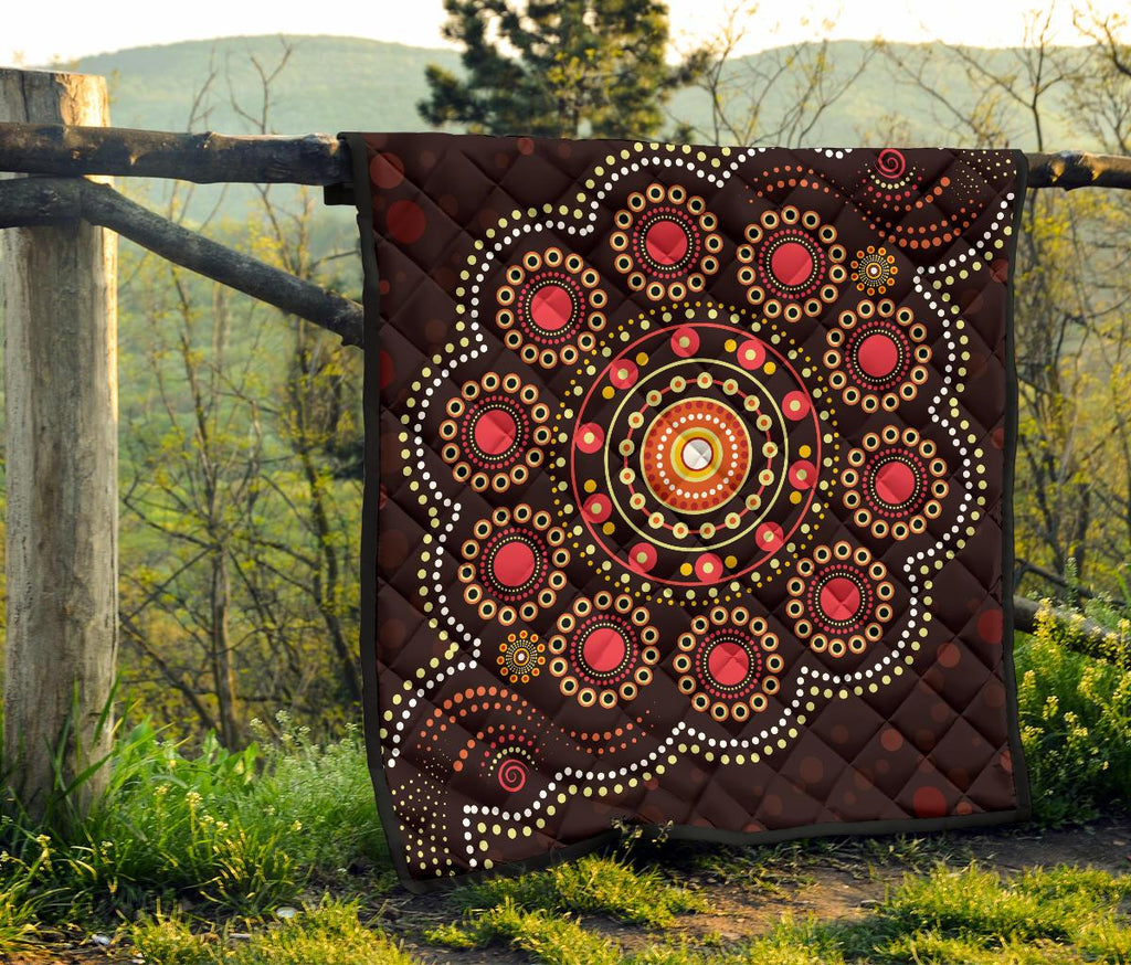 aboriginal-premium-quilt-australian-colorful-flower-dot-painting-art
