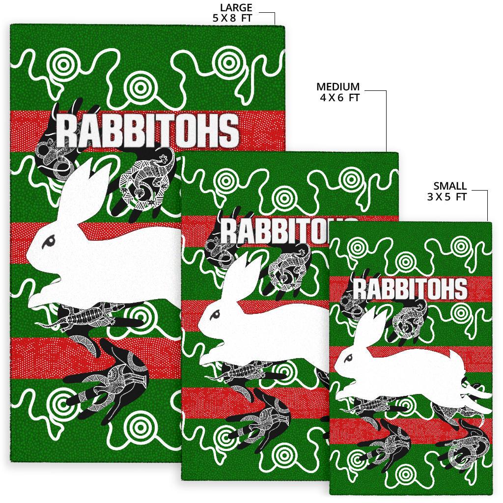 rabbitohs-area-rug-animals-aboriginal