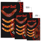 aboriginal-personalised-area-rug-aboriginal-boomerangs-with-dot-painting-pattern