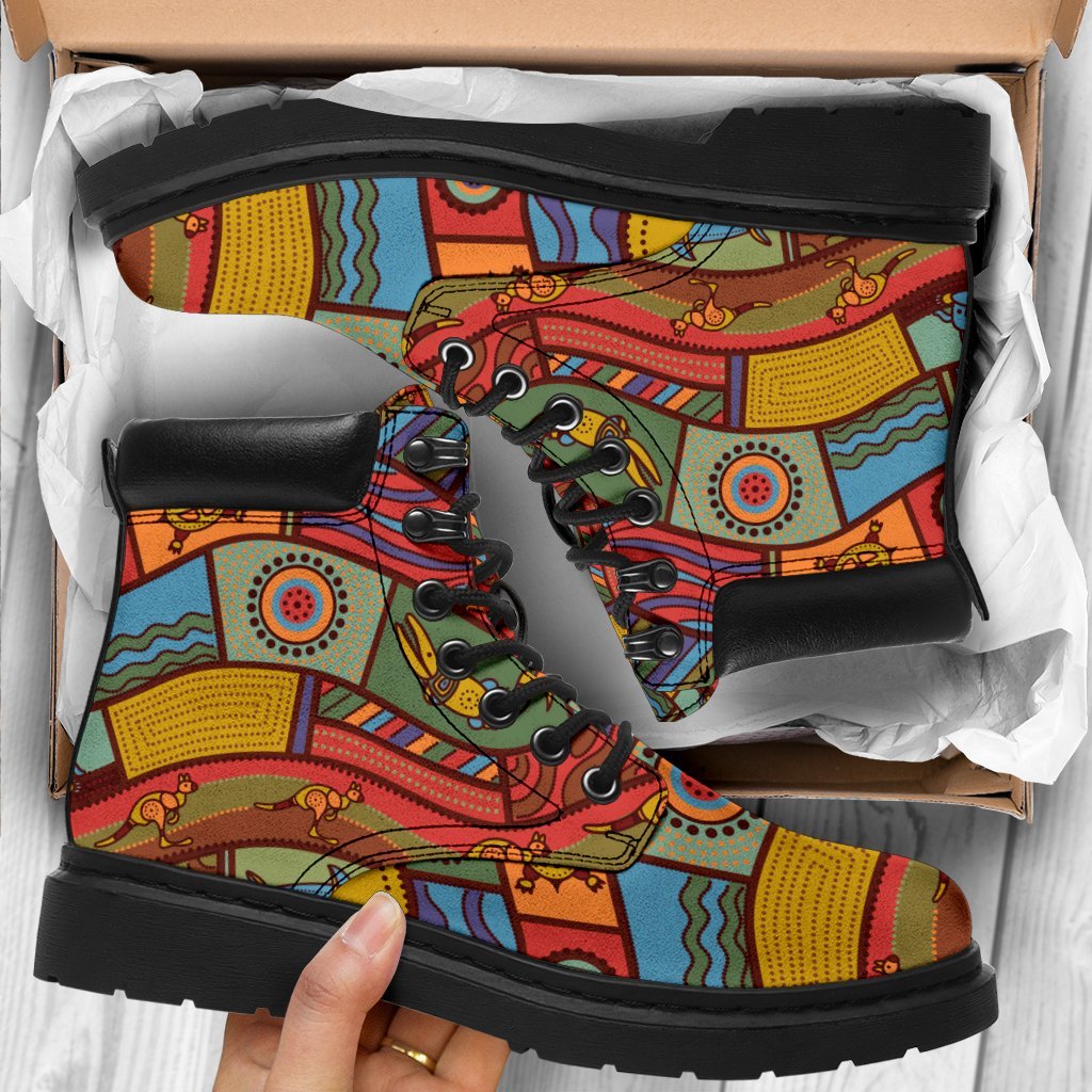 all-season-boots-aboriginal-art-with-animals