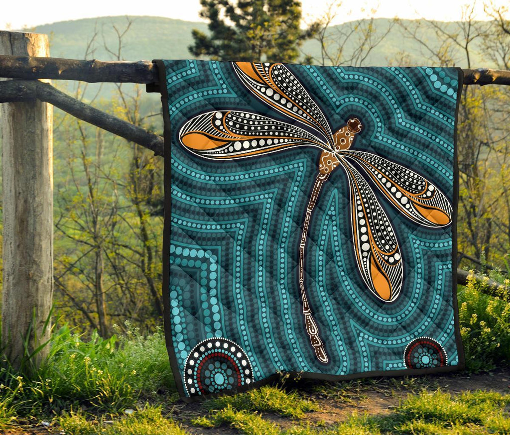 aboriginal-premium-quilt-indigenous-dragonfly