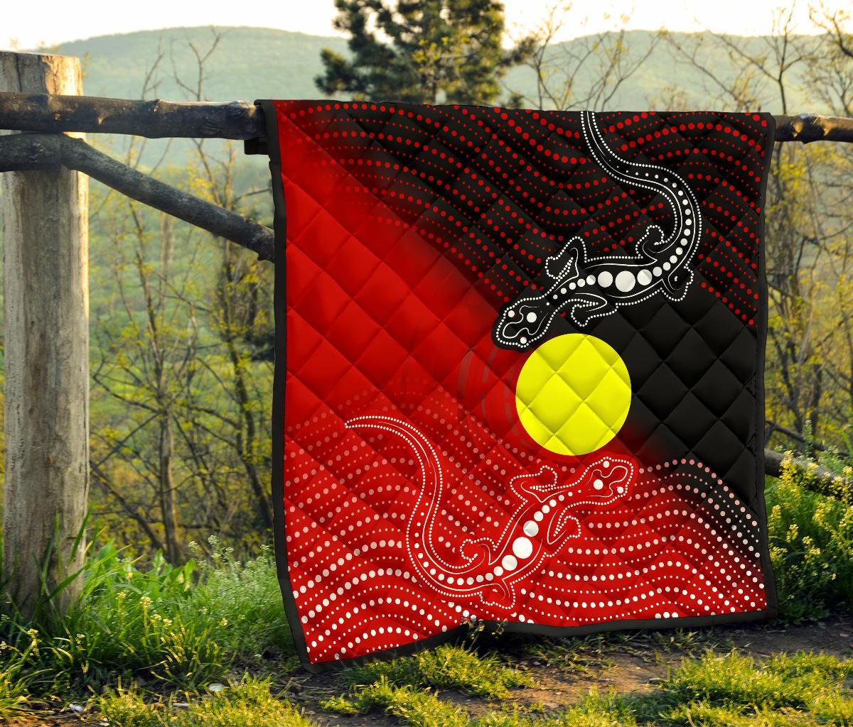 aboriginal-premium-quilt-two-indigenous-lizard