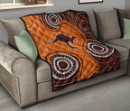 premium-quilts-aboriginal-dot-painting-quilts-kangaroo