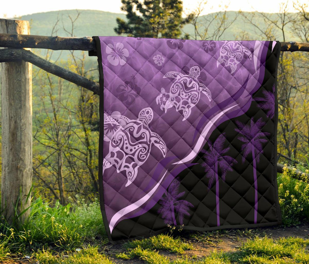 purple-turtle-hibiscus-premium-quilt