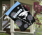 cronulla-flag-sharks-simple-indigenous-black