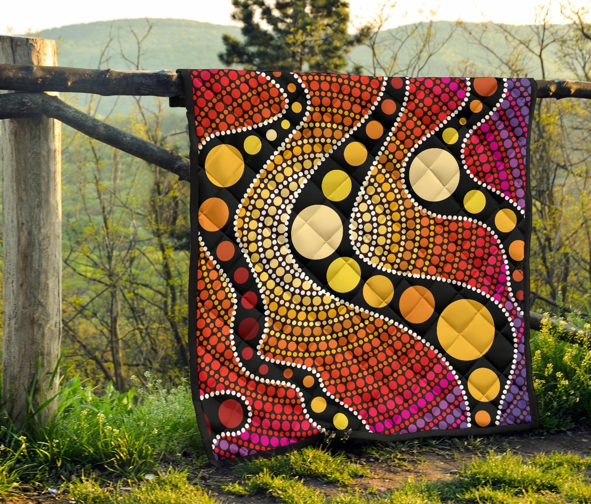 aboriginal-premium-quilt-australia-colorful-circle-dot-painting-art