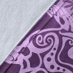 purple-turtle-hibiscus-premium-blanket
