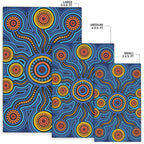 aboriginal-area-rug-aboriginal-flower-blue-dot-painting-art