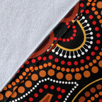 aboriginal-premium-blanket-aboriginal-dot-painting-flowers-style-ver02