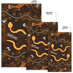 aboriginal-area-rug-indigenous-snake-hand-brown-color