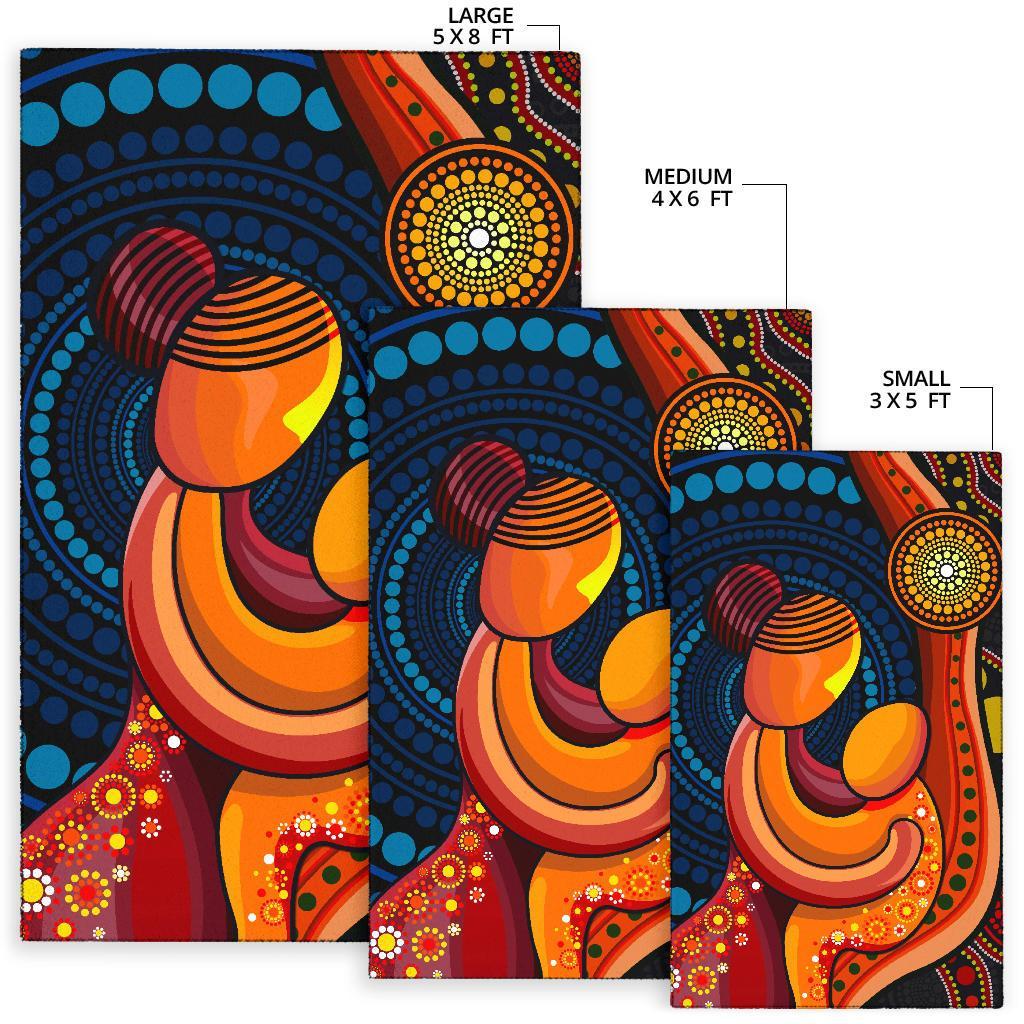 area-rug-aboriginal-mother-and-son